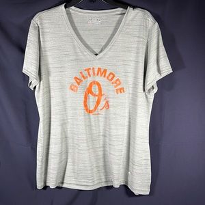 Under Armour V Neck Baltimore Orioles Shirt Size XL